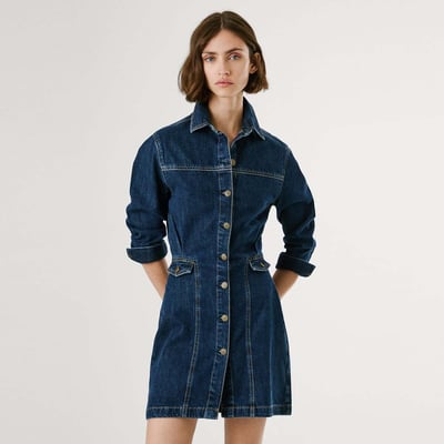 Robe Courte Coupe Regular En Denim PEPE JEANS