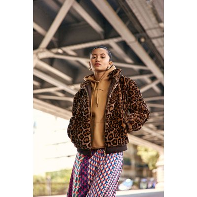 Blouson col montant imprimé animalier NANCY LA PETITE ETOILE