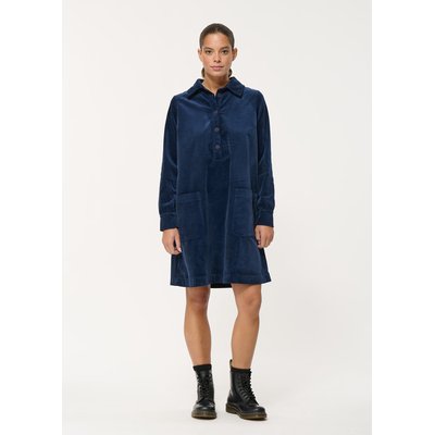 Robe courte trapèze  en velours côtelé HUMILITY