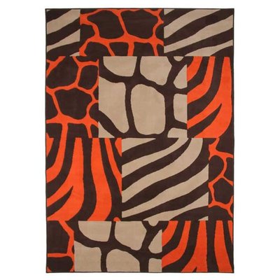 Tapis intérieur extérieur motif patchwk ethnique  et  SAFARI THE DECO FACTORY