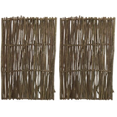 Claustra en noisetier brut Lot de 2 AUBRY GASPARD