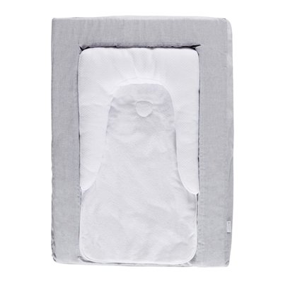 Matelas à langer Douillet 2en1 chiné Gris CANDIDE
