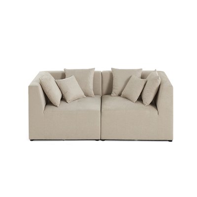 Canapé Modulable en Tissu  2 places - AMALFI LISA DESIGN