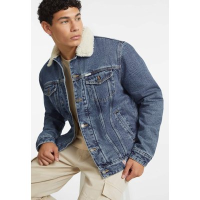Veste Trucker Jean Col Sherpa GUESS JEANS