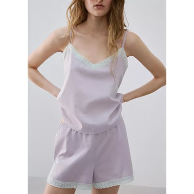 Haut de pyjama 100 % coton MANGO