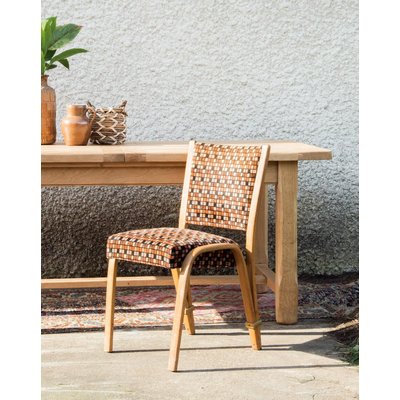 Chaise à carreaux Alma N°323 - Bon état DEBONGOUT