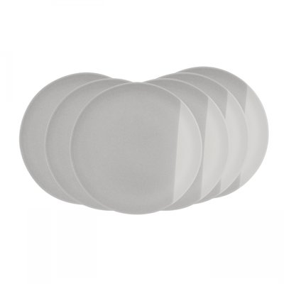 Lot de 6 grandes assiettes, TERRE DE SIENNE ARTIME