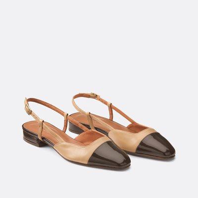 Ballerines cuir à talon Dhapou JONAK