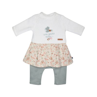 Combirobe isaure maille naissance SUCRE D'ORGE