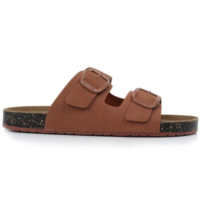 Sandales à doubles brides ultra confortables, semelle intérieure cuir ISOTONER