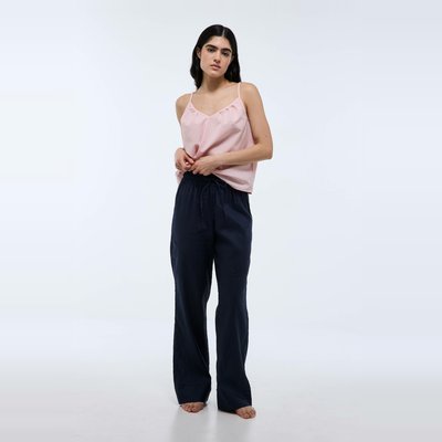 Pantalon uni lin coton MONOPRIX
