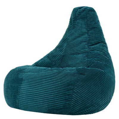 Pouf géant à dossier haut large XL en velours côtelé Oeko-Tex® - DALTON ICON