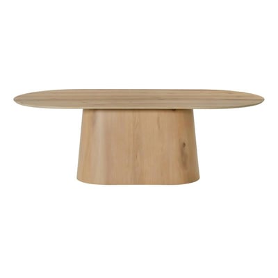 Table design en bois, plateau ovale 8 places LOREN PIER IMPORT