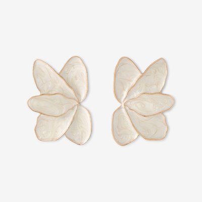 Boucles d'oreilles demi feuille BALABOOSTE