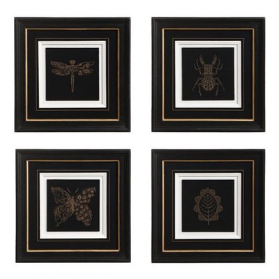 Gravure insecte (set de 4) - CHIC INTERIOR'S