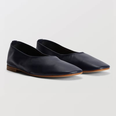 Ballerines en cuir MONOPRIX