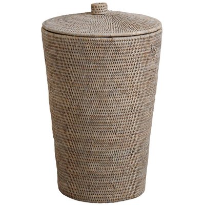 Panier à linge en rotin patiné blanc AUBRY GASPARD