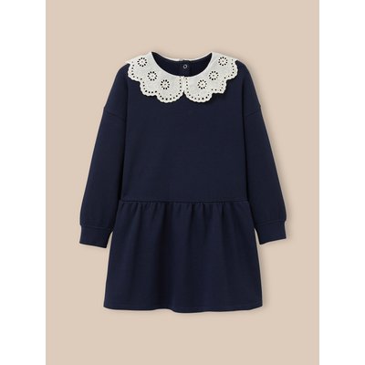 Robe grand col brodé en coton biologique CYRILLUS