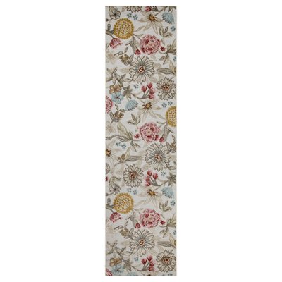 Tapis couloir intérieur extérieur bohème fleurs , ABLOOM WECON HOME