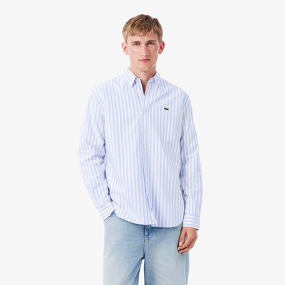 Chemise Oxford rayée regular fit LACOSTE