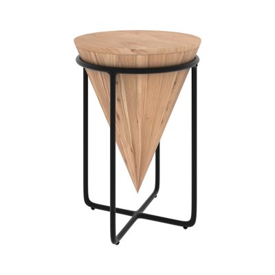Grande sellette en bois d'accacia et métal - MAFANA RENDEZ-VOUS DÉCO