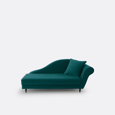 Longchair links in fluweel, Lipstick SO'HOME