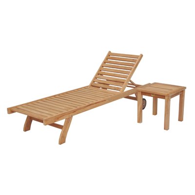 Bain de soleil et table d'appoint, JAVA HAPPY GARDEN