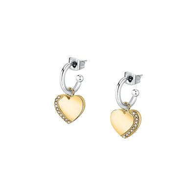 Boucles d'oreilles en acier et oxyde de zirconium MORELLATO