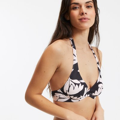 Reggiseno di costume da bagno con fascia larga, stampa a fiori LA REDOUTE COLLECTIONS