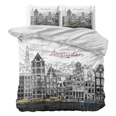 Parure de Lit Double Coton Amsterdam Canal HOME