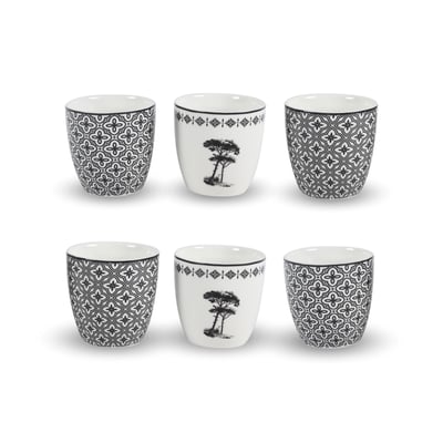 Lot de 6 gobelets, VILLA LES PINS ARTIME