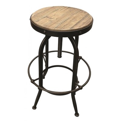 Tabouret Haut Assise En Pin - BISTROT INTERIOR'S
