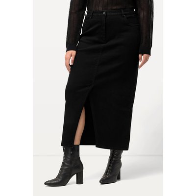 Jupe midi en jean. Base fendue ULLA POPKEN