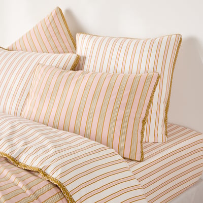 Funda de almohada en percal de algodón, a rayas, ALISON LA REDOUTE INTERIEURS