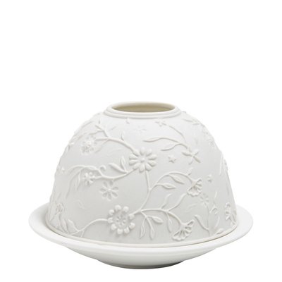Photophore lithophanie Marguerite porcelaine MATHILDE M