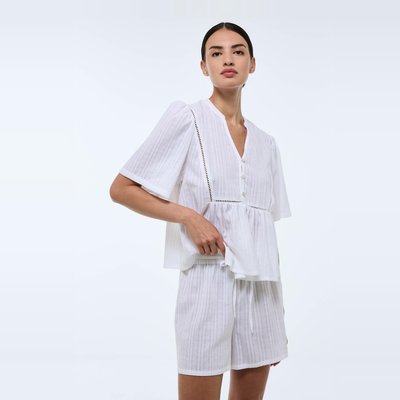 Pyjashort uni en coton BIO GOTS MONOPRIX