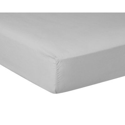 Drap Housse PURE WHITE PERCALE LAVÉE DROUAULT