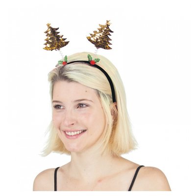 Serre tête sapin sequins reversibles PARTY PRO