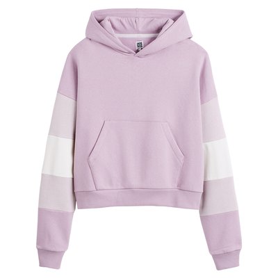 Sweat à capuche color block en molleton LA REDOUTE COLLECTIONS