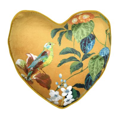 Coussin en forme de cœur à motif végétal LOVELY CASA