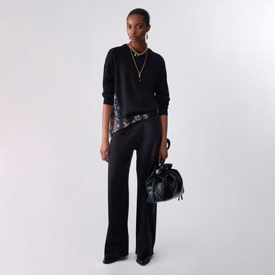 Pull avec inserts en satin LIU JO