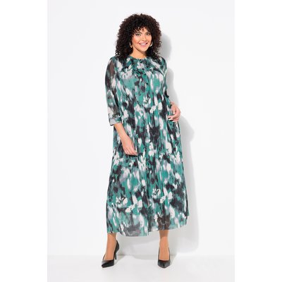 Robe maxi en mesh, plis fantaisie ULLA POPKEN