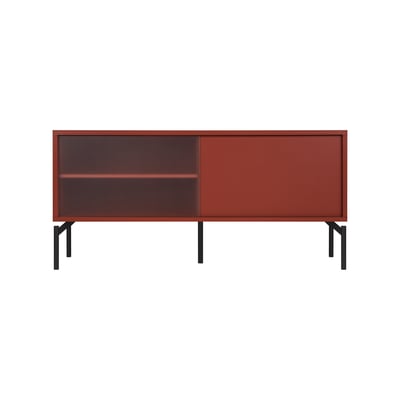 Meuble TV Met Mini - 2 niches, 2 portes, finition board NOO.MA