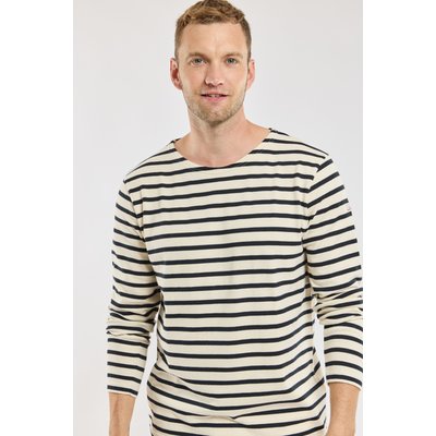Marinière col bateau en coton équitable AVIRON ARMOR-LUX