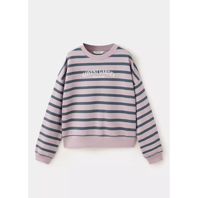 Sweat rayé détail imprimé MANGO KIDS