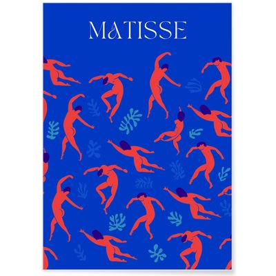 Affiche Matisse abstraite – Corps en mouvement et feuillage L'AFFICHERIE