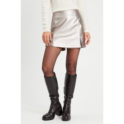 Jupe cuir trapeze La Redoute