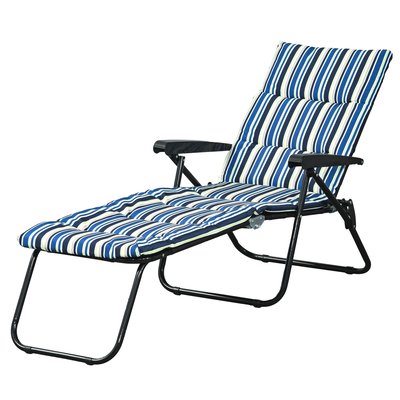 Chaise longue Acier Multicolore OUTSUNNY