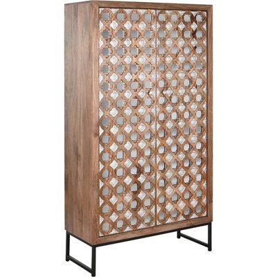 Armoire miroir en bois, Mango chic RECOLLECTION