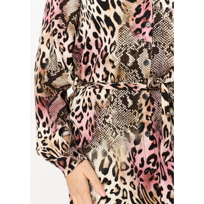 Robe-chemise à imprimé animal LOLALIZA
